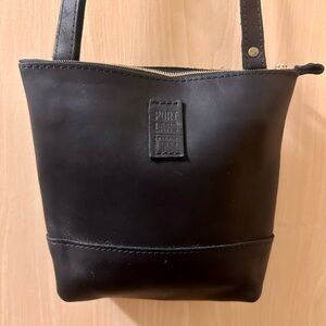 Portland Leather Goods Black Crossbody